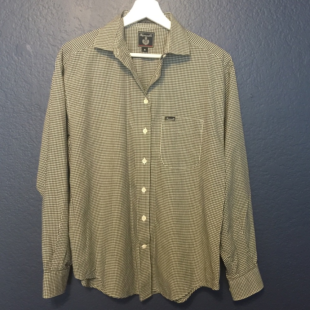 FACONNABLE Gingham Button Down Shirt